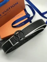 Мужской двухсторонний ремень Louis Vuitton чёрного цвета, артикул 345297 — фото 2