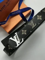 Мужской двухсторонний ремень Louis Vuitton чёрного цвета, артикул 345299 — фото 2