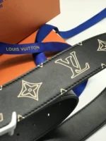 Мужской двухсторонний ремень Louis Vuitton чёрного цвета, артикул 345299 — фото 5