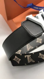 Мужской двухсторонний ремень Louis Vuitton чёрного цвета, артикул 345299 — фото 7