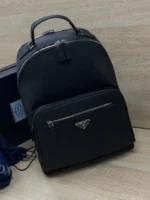Мужской рюкзак Prada чёрного цвета, артикул 345316