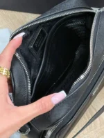 Мужская сумка мессенджер Prada чёрного цвета, артикул 345317 — фото 5