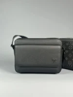Мужская сумка мессенджер Louis Vuitton чёрного цвета, артикул 345342