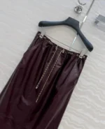 Кожаная юбка CHANEL — изображение 3