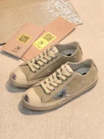 Женские кеды Golden Goose бежевого цвета, артикул 345420
