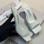 Женские мюли Jimmy Choo белого цвета, артикул 345437 — фото 2