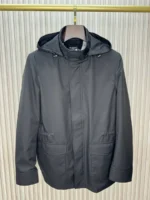 Мужская куртка Kiton чёрного цвета, артикул 345487