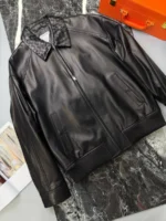 Кожаный бомбер BOTTEGA VENETA — изображение 2