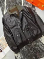 Кожаный бомбер LORO PIANA — изображение 2