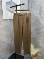 Мужские брюки Loro Piana коричневого цвета, артикул 345503