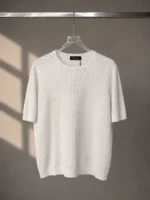 Мужская футболка Loro Piana белого цвета, артикул 345514