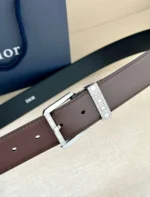 Мужской ремень Dior коричневого цвета, артикул 345524 — фото 3