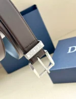 Мужской ремень Dior коричневого цвета, артикул 345524 — фото 4
