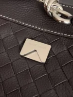 Мужская сумка мессенджер Bottega Veneta коричневого цвета, артикул 345544 — фото 6
