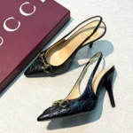 Женские туфли Gucci чёрного цвета, артикул 345607 — фото 3