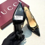 Женские туфли Gucci чёрного цвета, артикул 345607 — фото 5