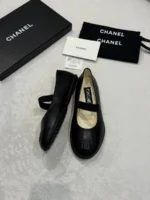 Женские балетки Chanel чёрного цвета, артикул 345613 — фото 5