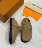 Женские сабо Louis Vuitton коричневого цвета, артикул 345614 — фото 4