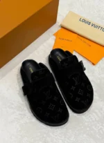 Женские сабо Louis Vuitton чёрного цвета, артикул 345615 — фото 4