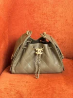 Женская сумка Chanel цвета хаки, артикул 345628