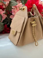 Женская сумка Chanel бежевого цвета, артикул 345642 — фото 3