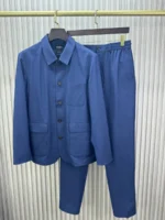 Мужской костюм Zegna синего цвета, артикул 345655