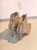 Женские ботильоны Dior бежевого цвета, артикул 345841 — фото 4