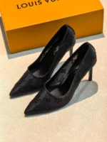Женские туфли Louis Vuitton чёрного цвета, артикул 345847