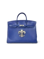 Женская сумка Hermes синего цвета, артикул 345887