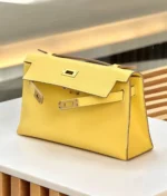 Женская сумка Hermes жёлтого цвета, артикул 345888 — фото 3