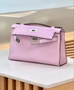 Женская сумка Hermes розового цвета, артикул 345889 — фото 3