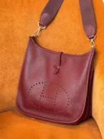 Женская сумка Hermes бордового цвета, артикул 345894