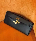 Женская сумка Hermes чёрного цвета, артикул 345897 — фото 3