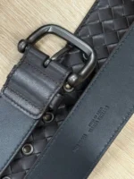 Мужской ремень Bottega Veneta коричневого цвета, артикул 345971 — фото 3