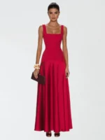 Женское платье Valentino красного цвета, артикул 346006
