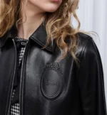 Женская кожаная куртка Dior чёрного цвета, артикул 346012 — фото 7