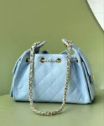 Женская сумка Chanel голубого цвета, артикул 346056 — фото 2