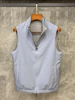 Мужская безрукавка Loro Piana голубого цвета, артикул 346095