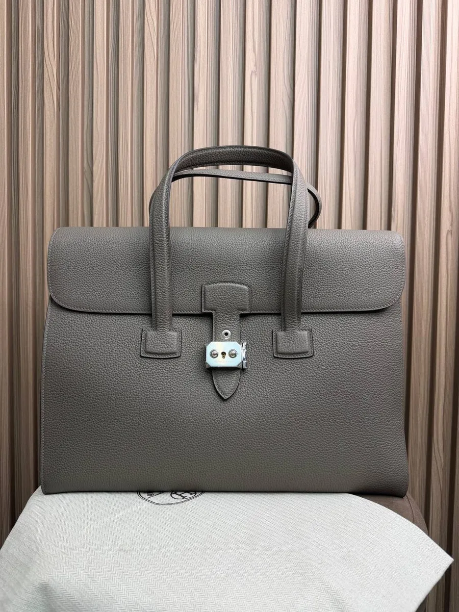 346129_1 Портфель HERMES из натуральной кожи — изображение 1