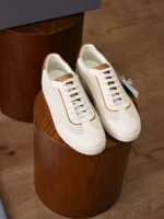 Мужские кеды Brunello Cucinelli белого цвета, артикул 346168