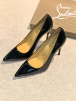 Женские туфли Christian Louboutin чёрного цвета, артикул 346173
