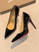 Женские туфли Christian Louboutin чёрного цвета, артикул 346173 — фото 2