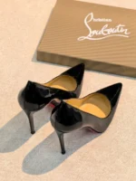 Женские туфли Christian Louboutin чёрного цвета, артикул 346173 — фото 4