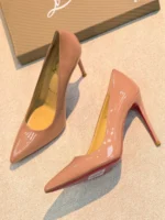Женские туфли Christian Louboutin розового цвета, артикул 346174 — фото 3