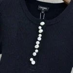 Женская футболка Chanel чёрного цвета, артикул 346194 — фото 6