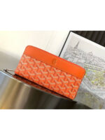 Мужское портмоне Goyard оранжевого цвета, артикул 345260
