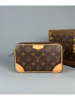 Мужская сумка мессенджер Louis Vuitton коричневого цвета, артикул 344962
