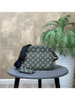 Мужская сумка мессенджер Louis Vuitton цвета хаки, артикул 345333