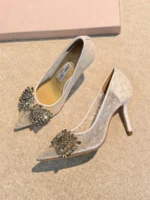 Женские туфли Jimmy Choo белого цвета, артикул 346223 — фото 3