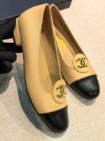 Женские балетки Chanel бежевого цвета, артикул 346229 — фото 3